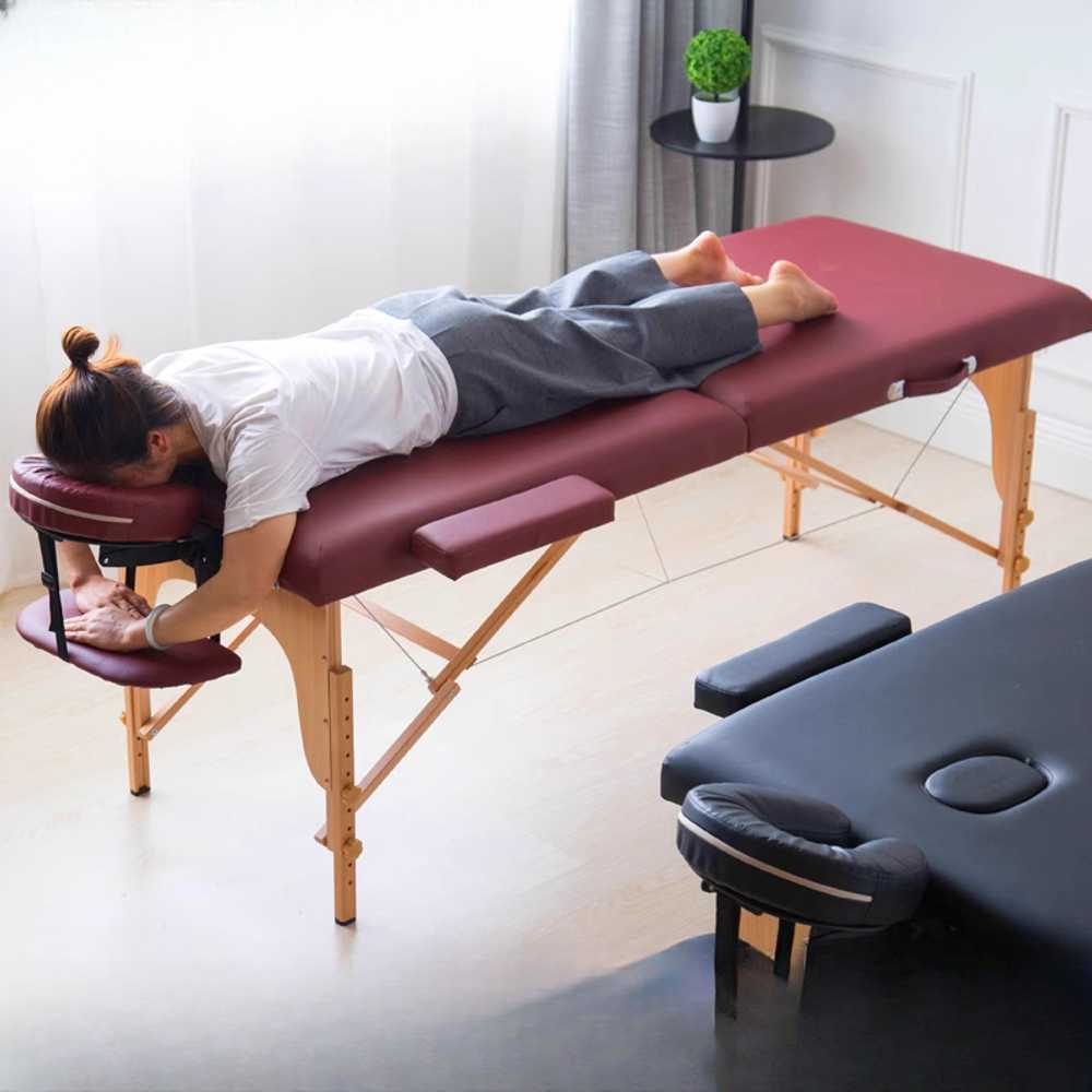 폴딩 마사지 침대 접이식 안마베드 에스테틱 테라피 그레이(70cm) - 상세 이미지 3