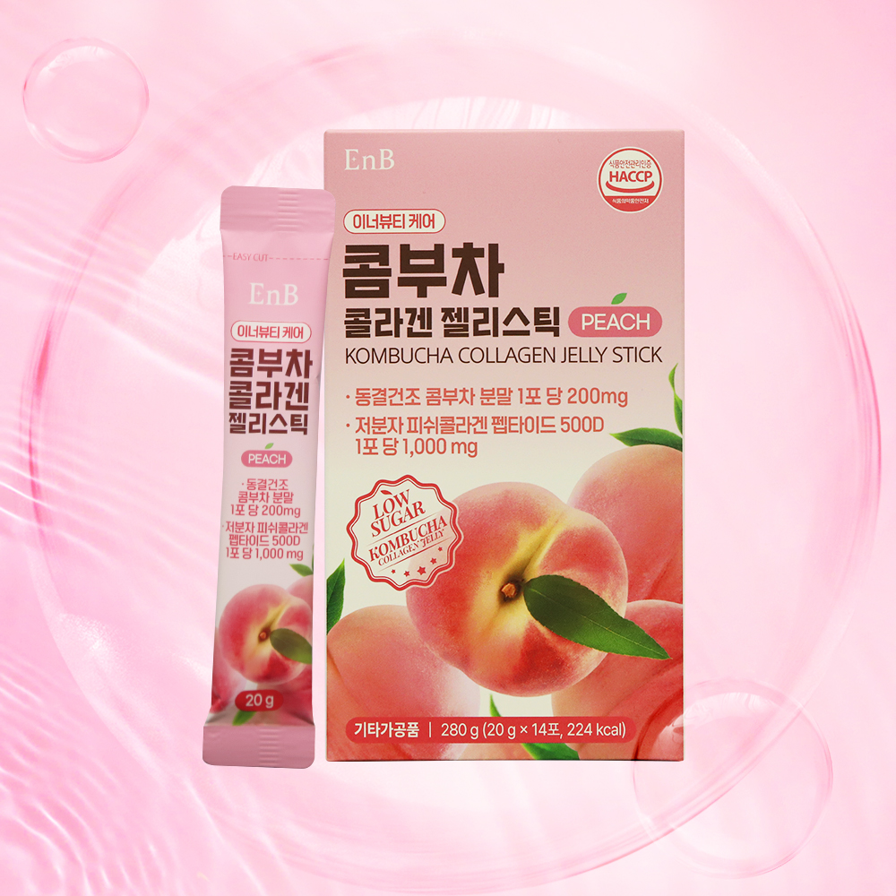 EnB 콤부차 콜라겐 젤리스틱 14포, 2주분 - 상세 이미지 3
