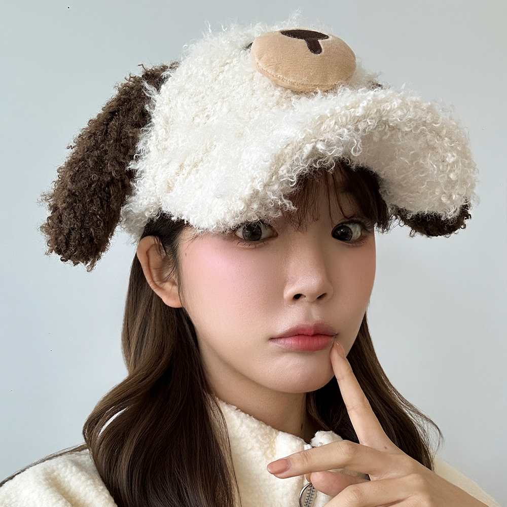 양털 도그 볼캡 겨울 털모자 스키장 보드 방한 한파 에버랜드 귀달이모자 - 상세 이미지 3