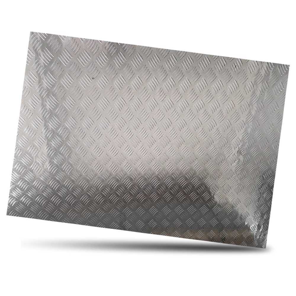 알루미늄 플레이트 판재 무늬 절단 바닦 가공 사각 500x3mm - 상품 이미지