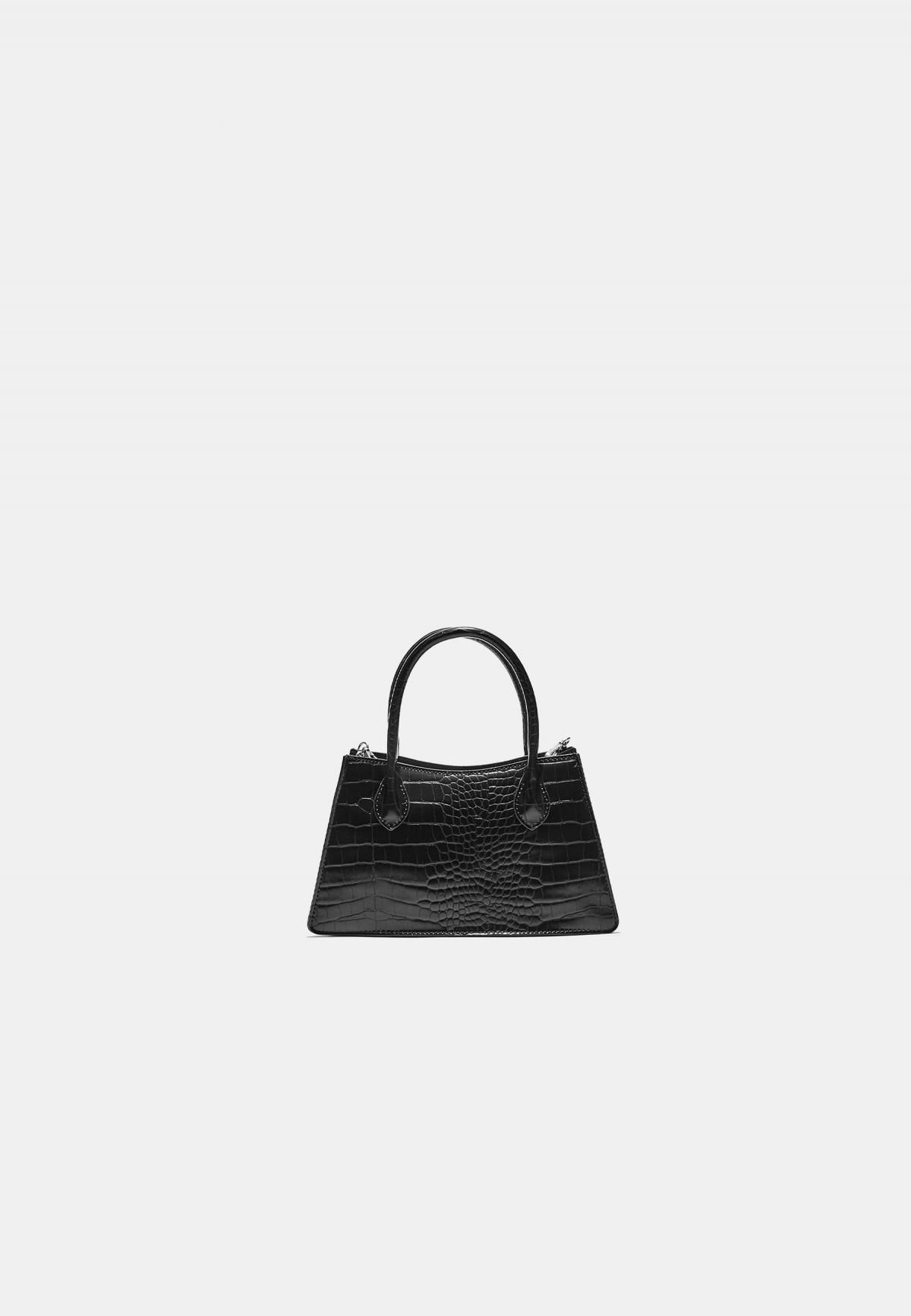 스트라디바리우스 블랙 트라페즈 베이직 숄더백 0479/101 BLACK - 상품 이미지