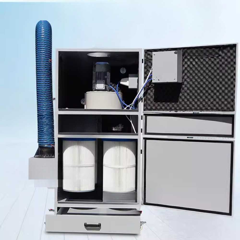 전동 산업용 집진기 공장용 먼지제거기 스테인리스 1.1KW 수동 단일 암 - 상세 이미지 4