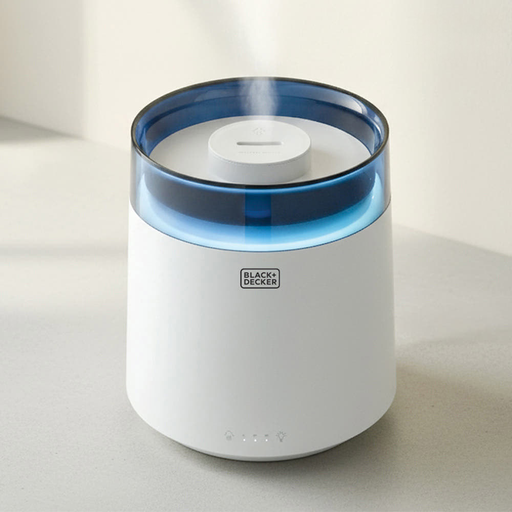 블랙앤데커 초음파식 저소음 소형 미니 가습기 3.5L 책상용 사무실 가정용 BXEH1250