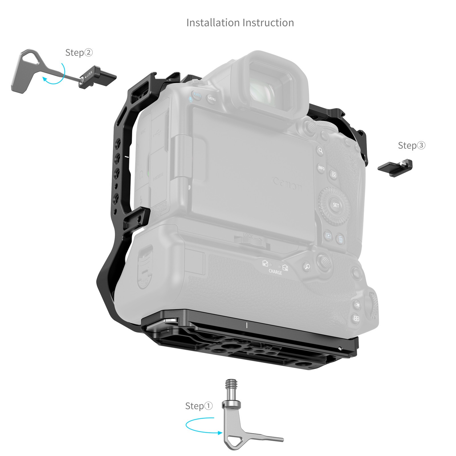 스몰리그 캐논 EOS R5 Mark II BG-R20 배터리 그립 케이지 5623 이미지 6