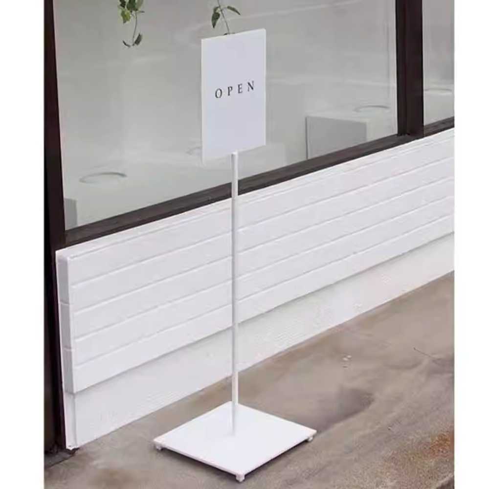 원형 입간판 철제 스탠드 카페 입구 안내판 표지판 30x120cm - 상세 이미지 3