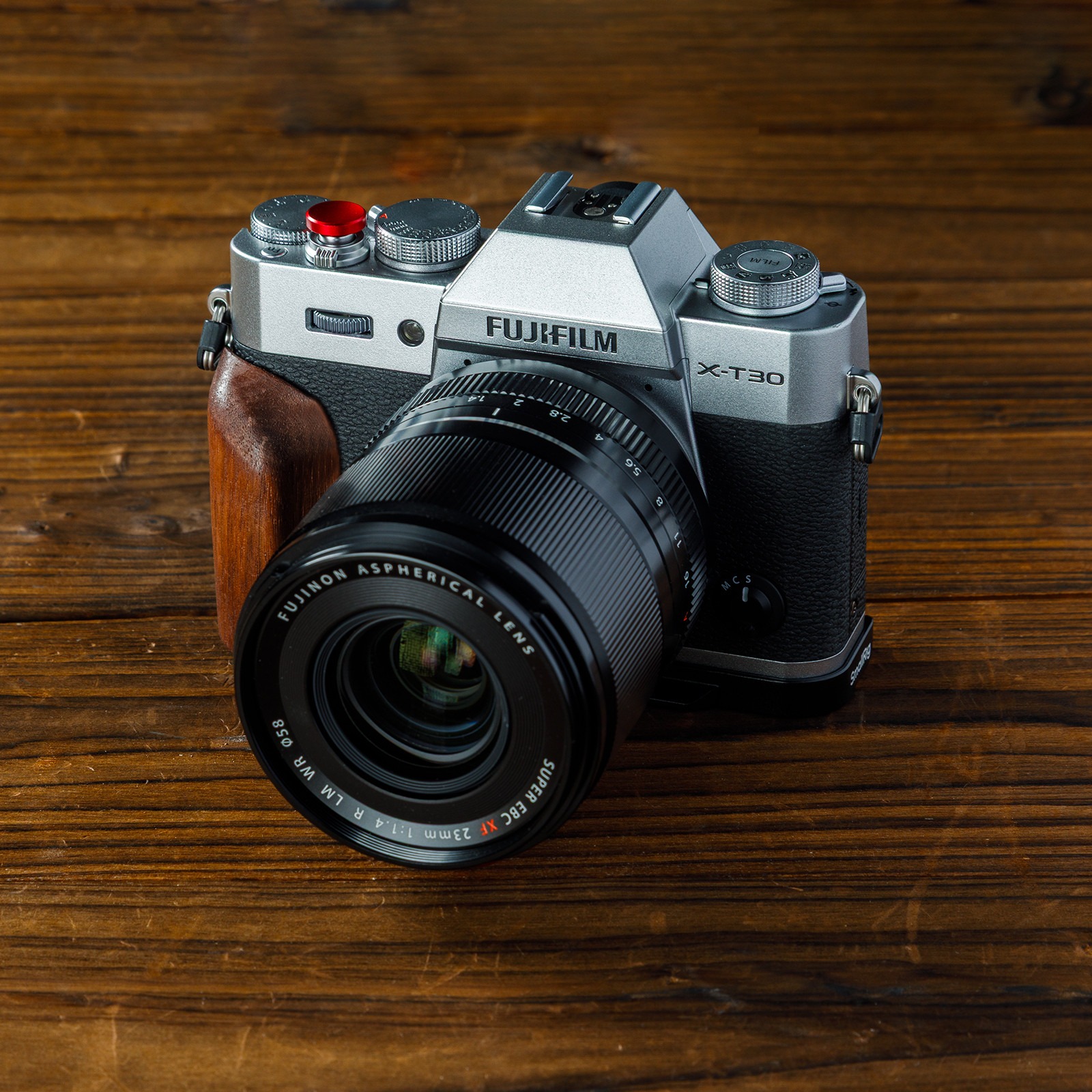 스몰리그 후지필름 X-T30/X-T30 II/X-T30 III 우드 핸들 L-브라켓 (블랙) 5666 이미지 6