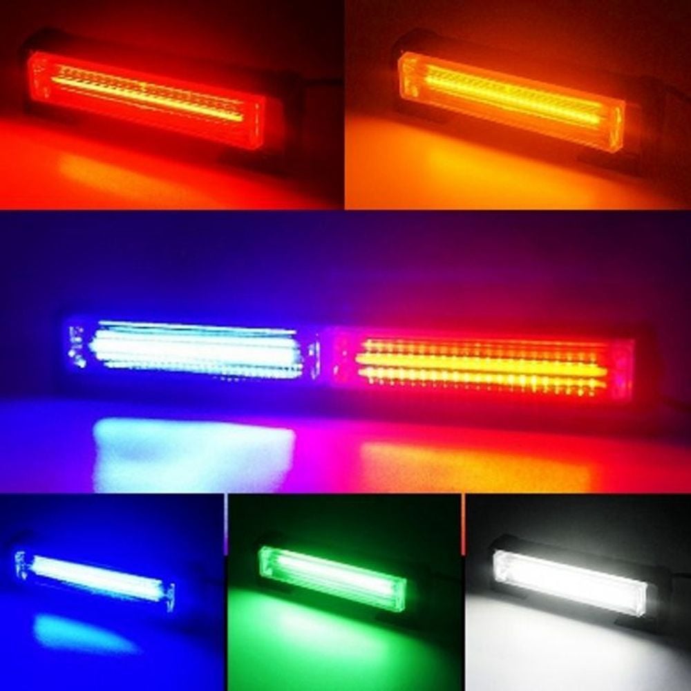 자동차 LED 바라이트 차량 경광등 램프 면발광 2구 - 메인 이미지