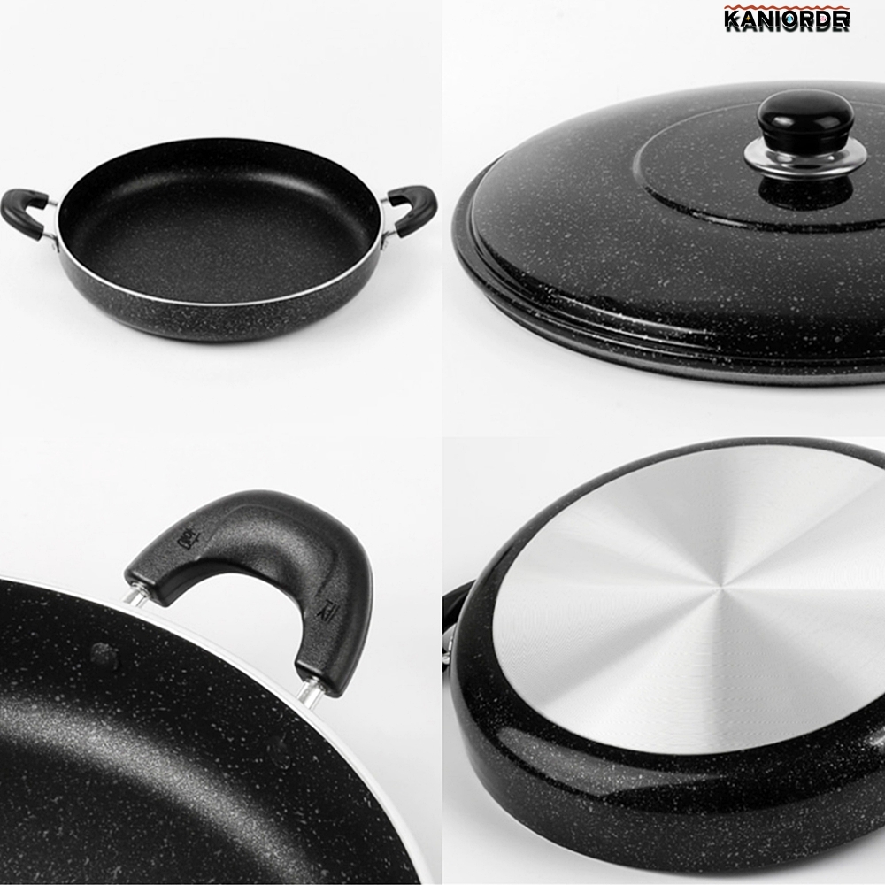 멀티팬 다용도 대용량 뚜껑 찜기 냄비 명절 잔치 넓은 후라이팬 34cm - 상품 이미지