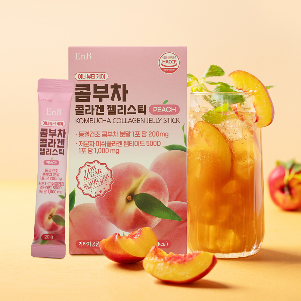 EnB 콤부차 콜라겐 젤리스틱 14포, 2주분 - 상세 이미지 2