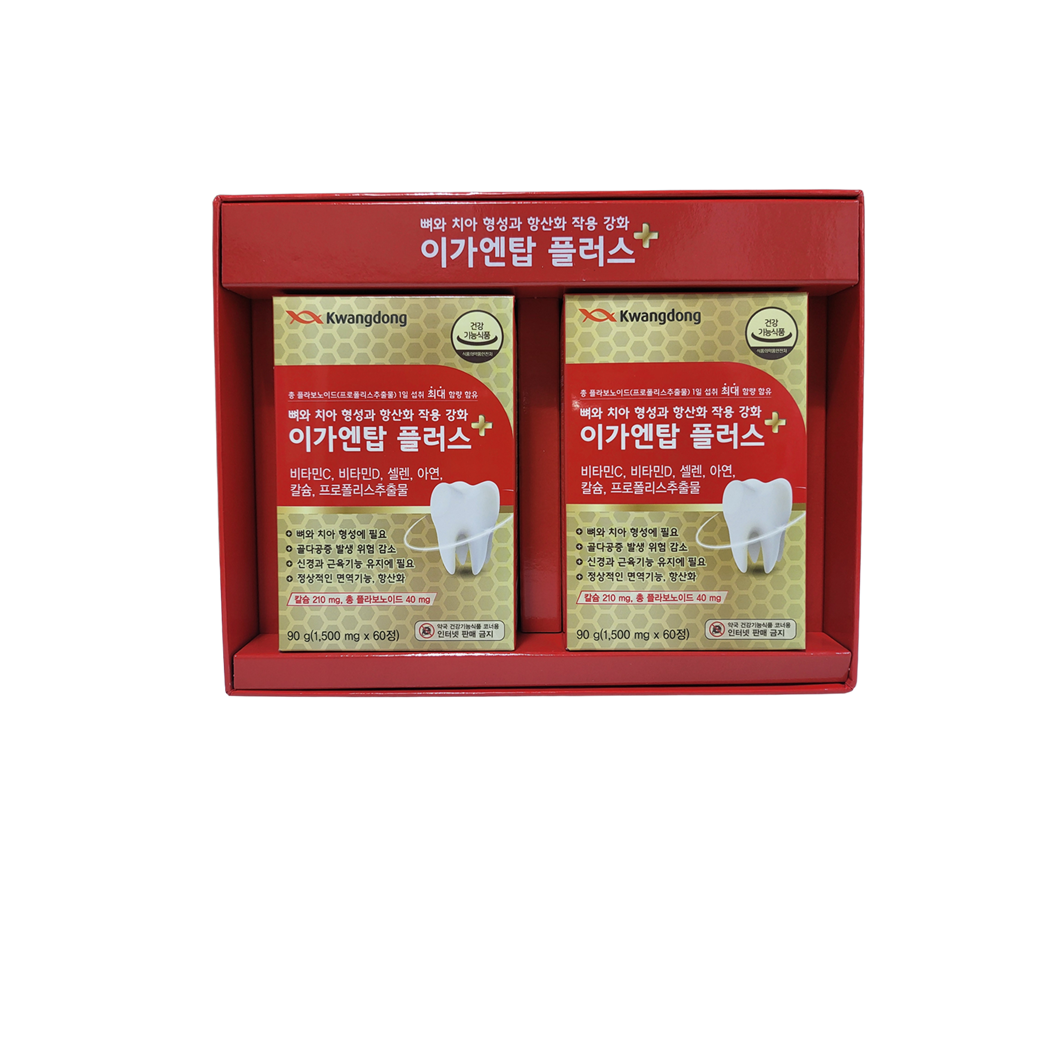 광동 이가엔탑 플러스 60정 치아 영양제+칫솔 잇몸에 좋은 치 약 프로폴리스 - 상세 이미지 5
