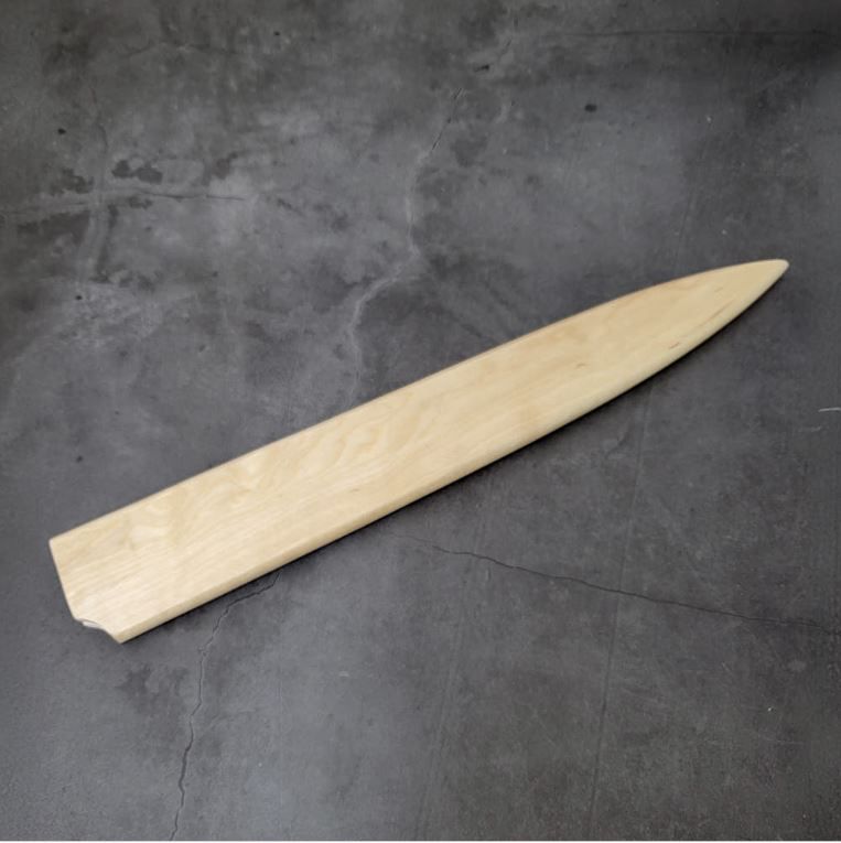 (오른손용) 원목 사시미칼 키리츠케 칼집 칼보관 칼날길이 21~27cm - 메인 이미지