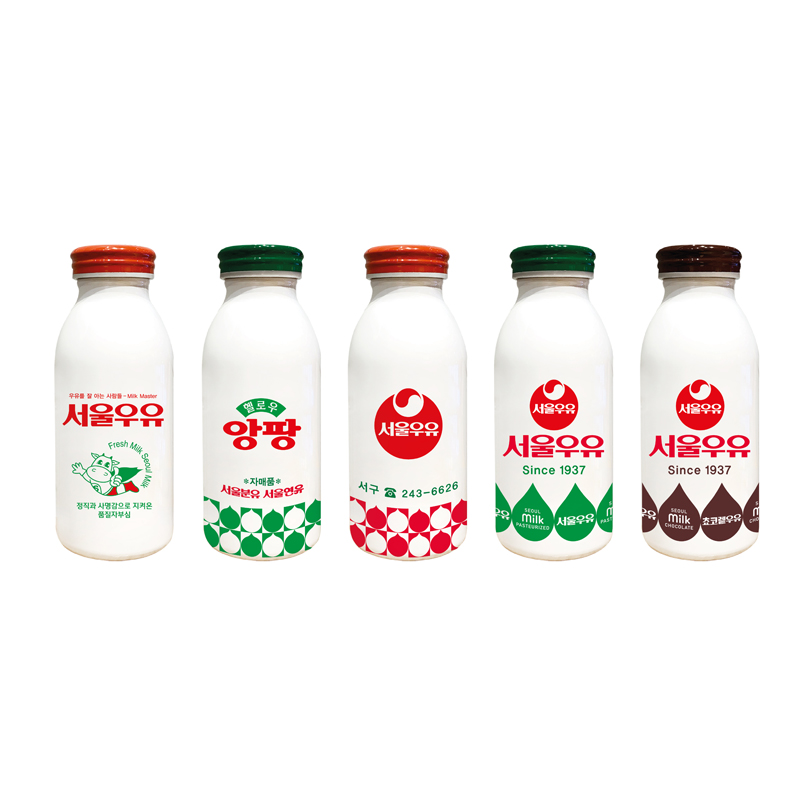 서울우유 레트로 보온보냉 스텐 텀블러 350ml - 상품 이미지