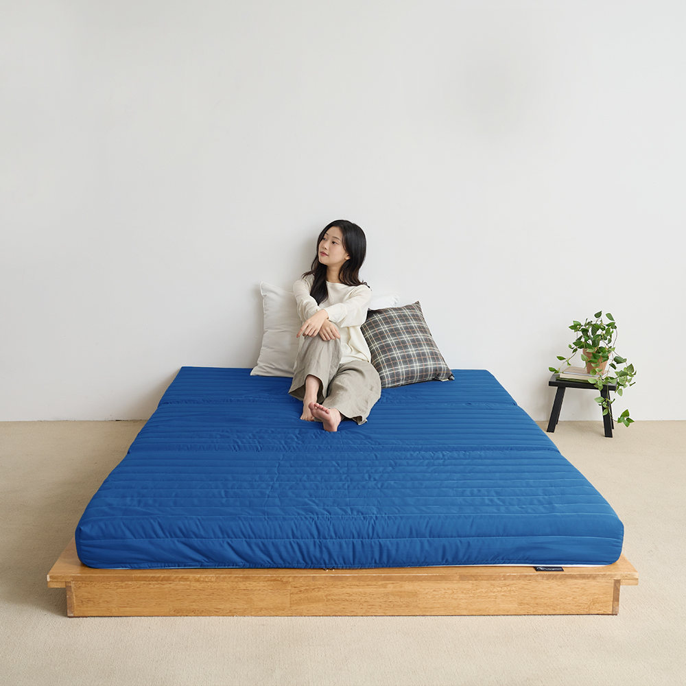 몽스홈 국내생산 고밀도 메모리폼 접이식 매트리스 토퍼 수면매트 매트릭스 14cm MS - 상세 이미지 3