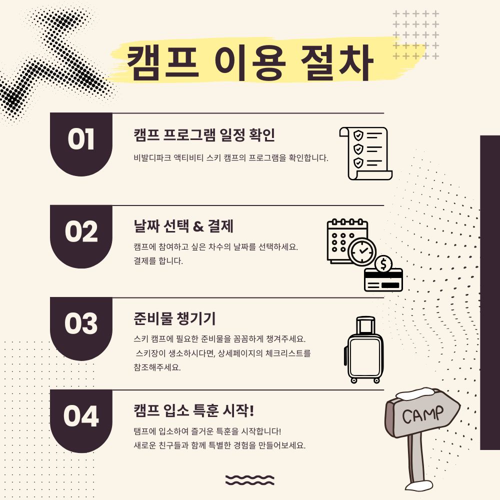 25/26 비발디파크 액티비티 왕초보 스키캠프 1:15 1박 초·중·고 누구나 - 상세 이미지 2