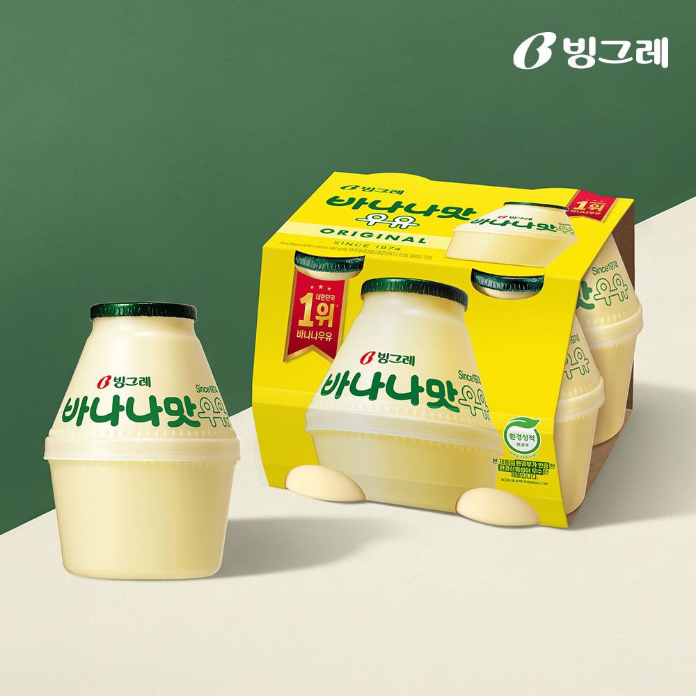빙그레 단지우유 무가당 바나나맛우유 240ml X 4개 외 택1 - 상세 이미지 2