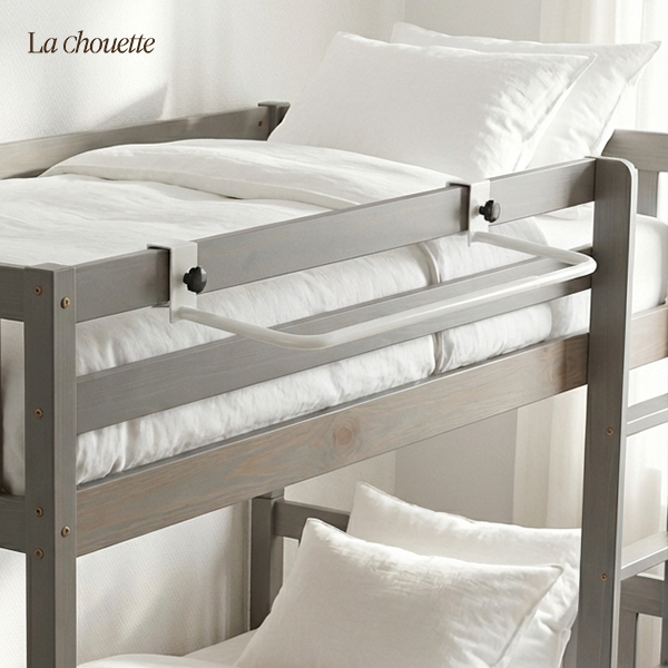 라슈에뜨 무타공 공간활용 길이조절 침대 걸이형 행거 원룸 기숙사 다용도 옷걸이 퓨어화이트