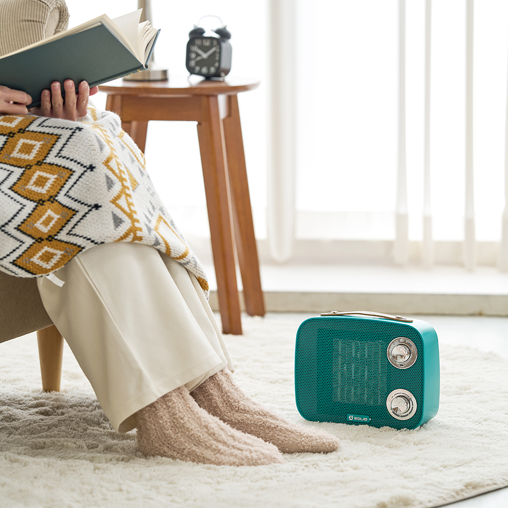 솔리드 가정용 PTC 전기히터 팬히터 온풍기 욕실 화장실 미니 발난로 난방기 S-P1500