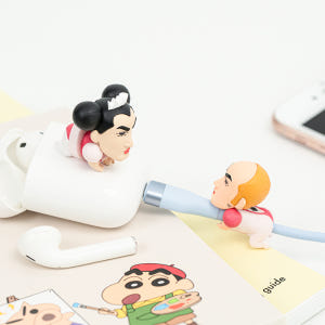 짱구는못말려 중성마녀 케이블 홀더 조마+마카오 2P 세트 단선보호캡 개봉기 | 실사용 후기 - 상품 이미지 3