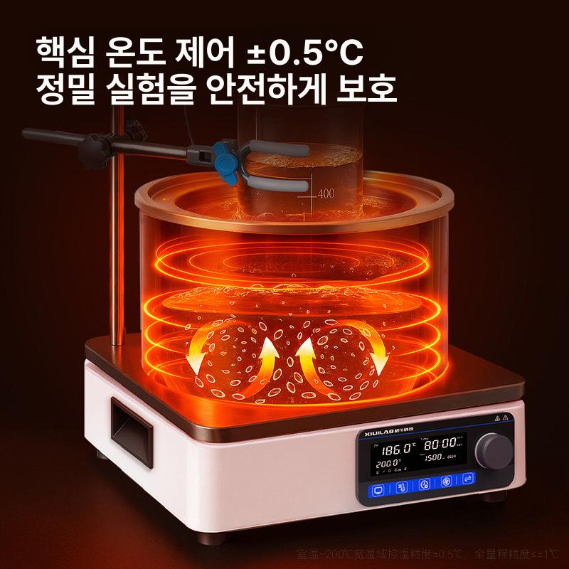 실험실 자기 교반기 수조 가열 온도조절 항온 블렌더 DF-101S 표준 2L - 상세 이미지 2