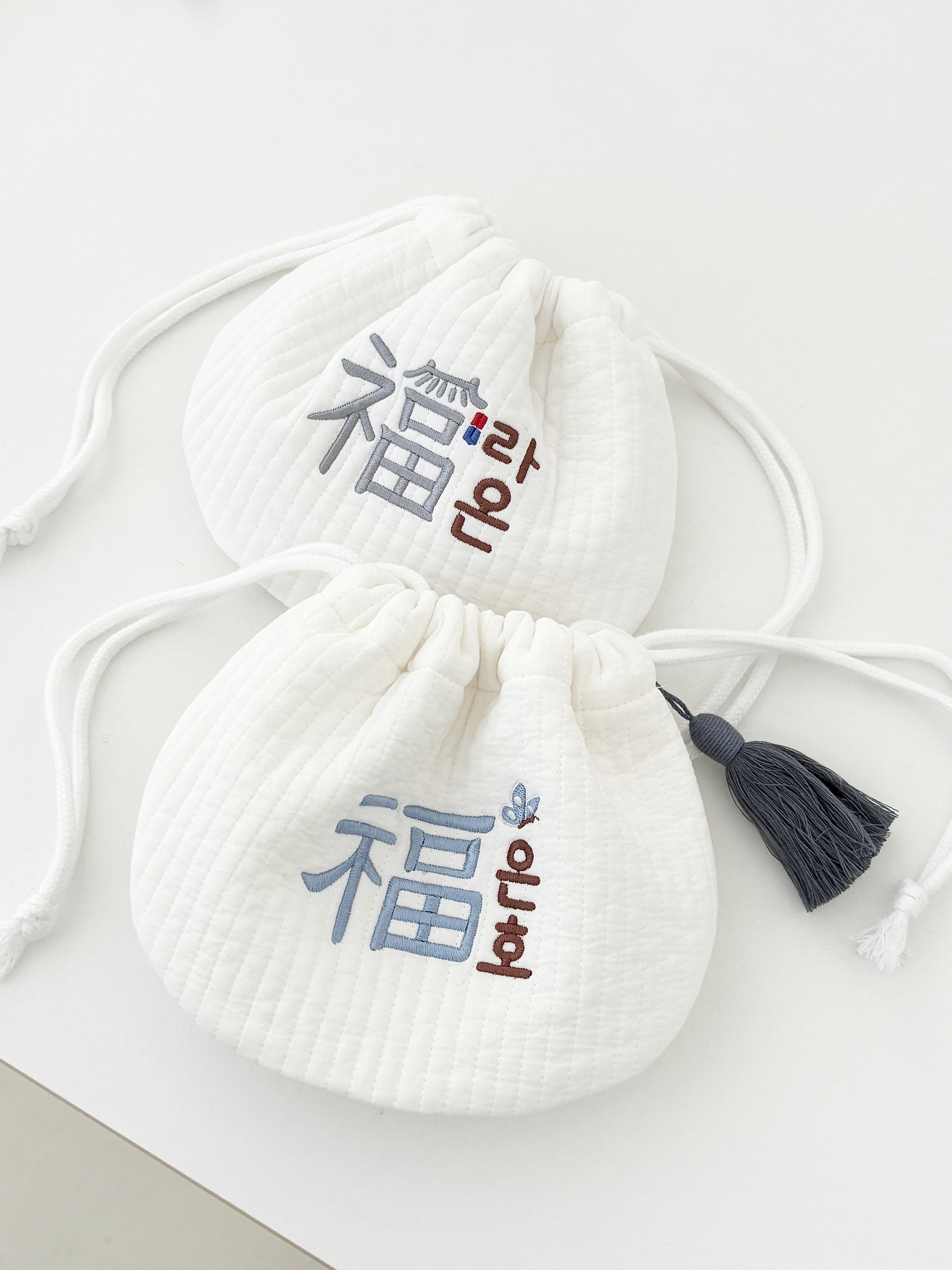 아기 복주머니 자수 가방 용돈주머니 명절 설날 추석 세뱃돈