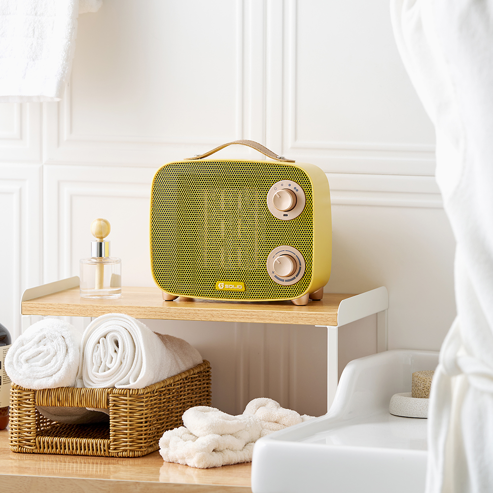 솔리드 가정용 PTC 전기히터 팬히터 온풍기 욕실 화장실 미니 발난로 난방기 S-P1500