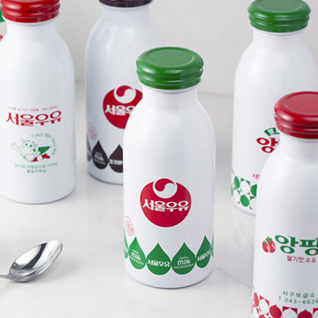 서울우유 레트로 보온보냉 스텐 텀블러 350ml 이미지 8