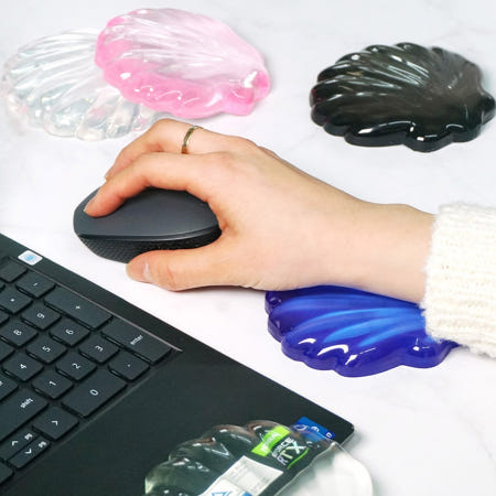 말랑한 조개핏 마우스 손목쿠션 손목보호쿠션 팜레스트 보호대 받침