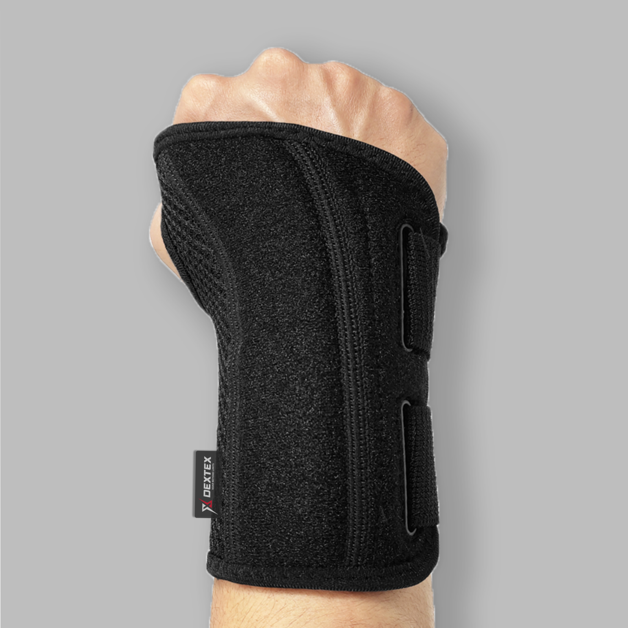 DEXTEX 의료용 손목보호대 손목아대 반깁스 블랙, 오른손 제품 이미지