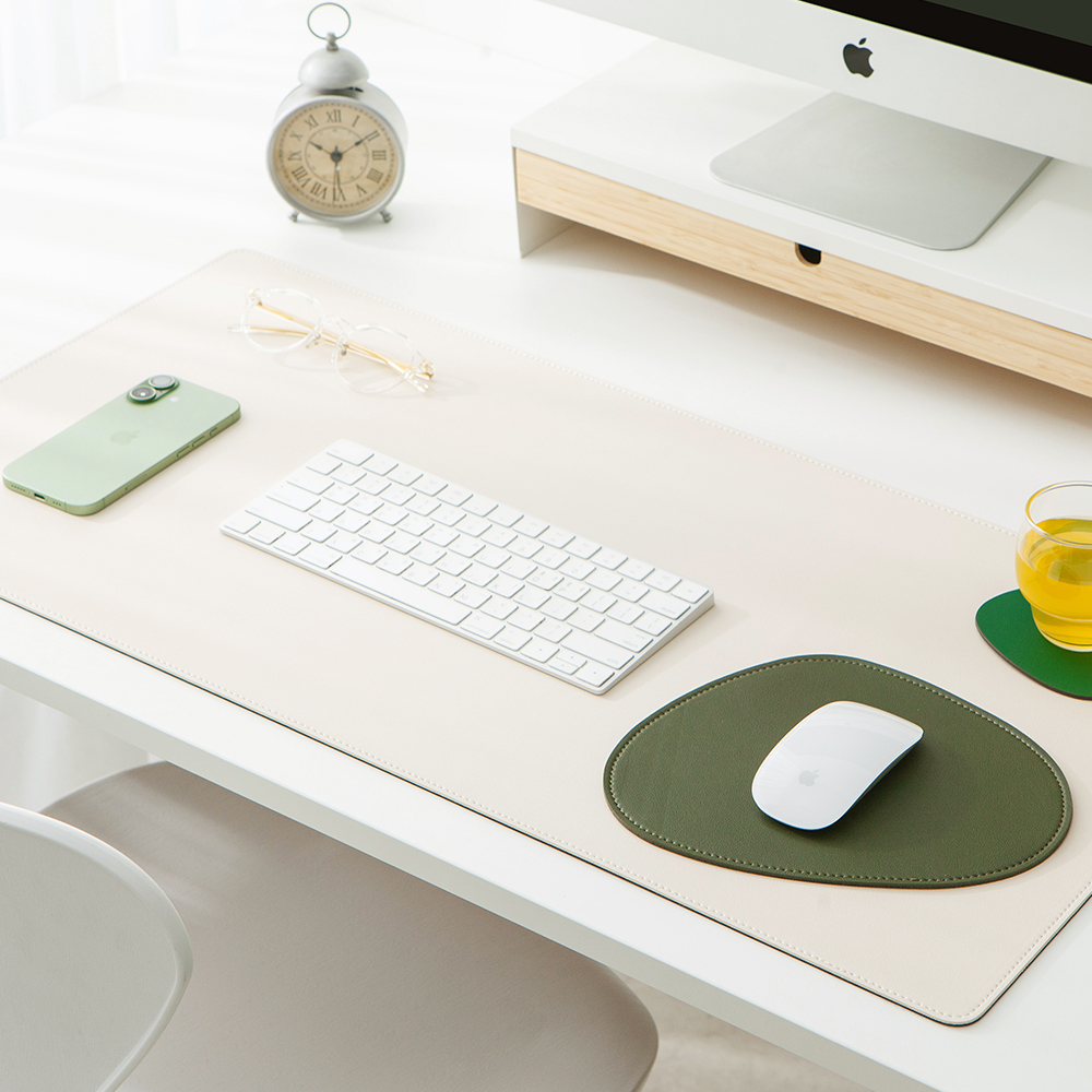 [각인가능]오브리즈 프리미엄 가죽 데스크매트 논슬립 마우스 장패드 S