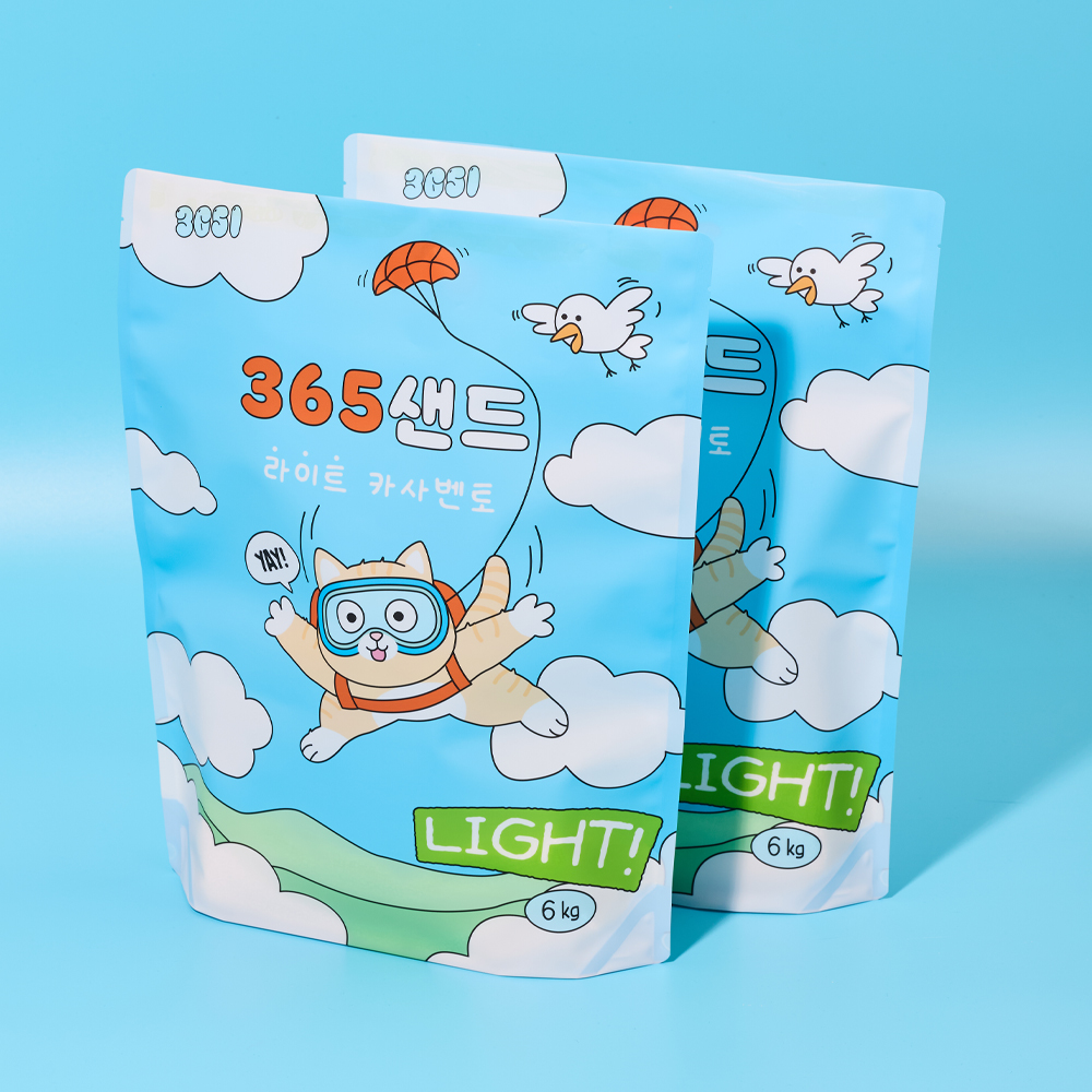 3651 365샌드 라이트 카사벤토 카사바 벤토나이트 고양이 모래 6kg X 2개(1박스) 이미지 4
