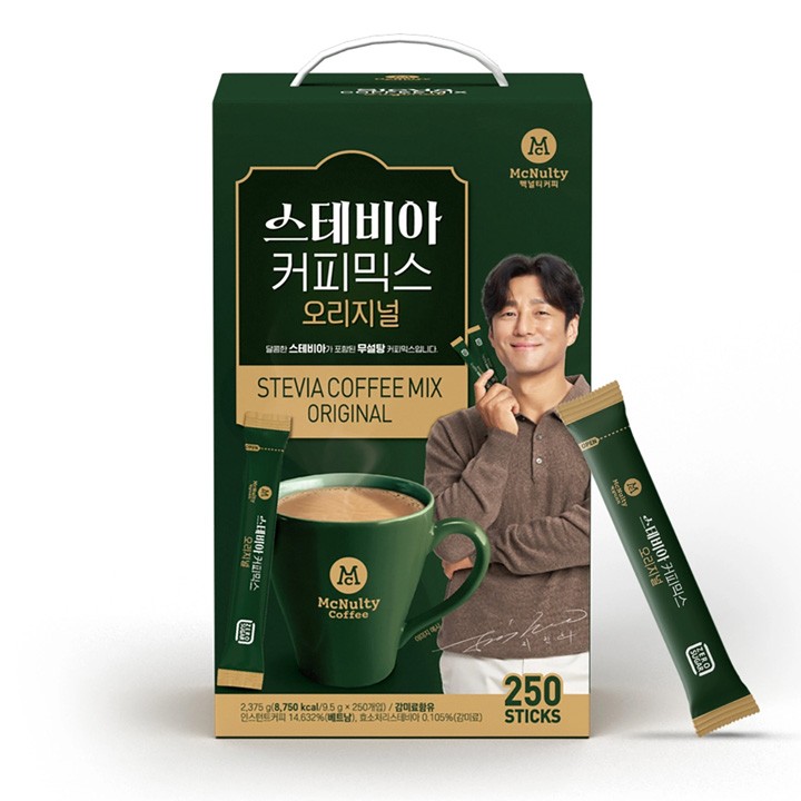맥널티 오리지널 스테비아 커피믹스 9.5g X 250입 - 메인 이미지