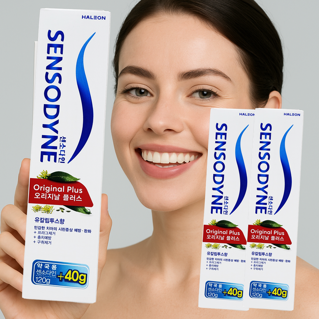 대용량 160gx3개 약국용 센소다인 오리지널 플러스 잇몸 잇치 잇츠 치약 고불소 오리지날 제품 이미지
