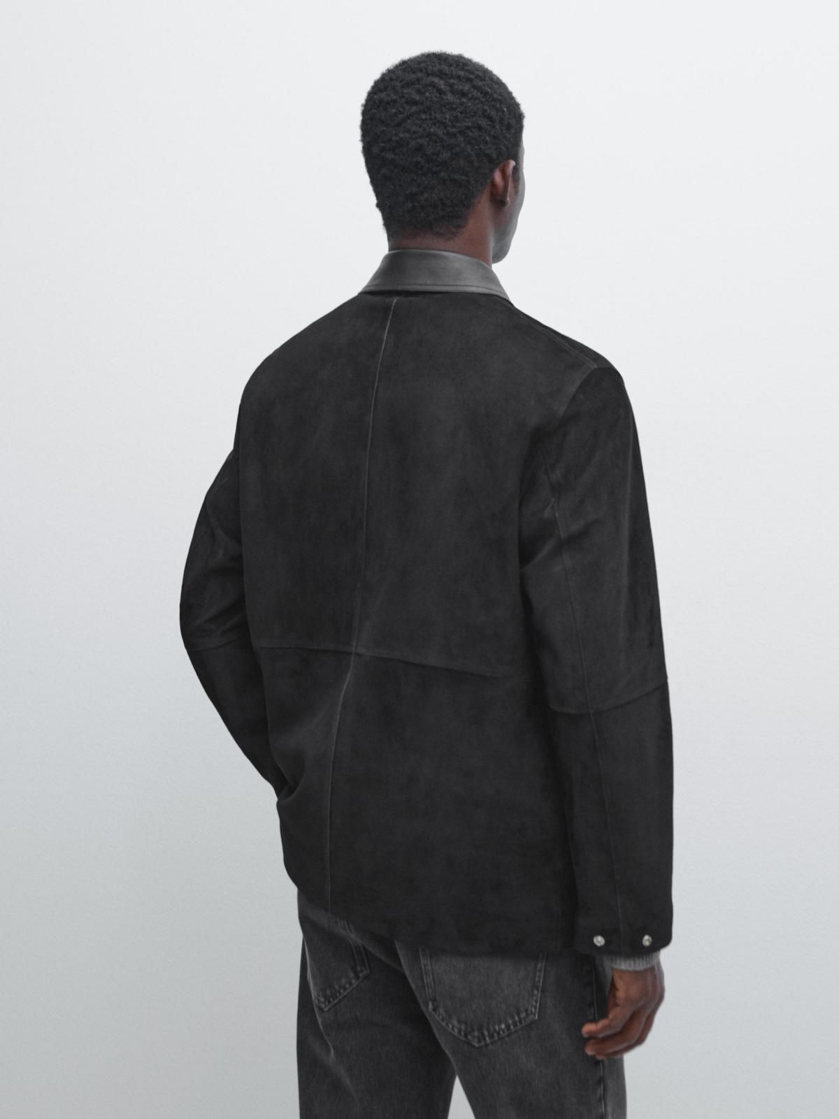 마시모두띠 프리미엄 스웨이드 재킷 블랙 3385/456 BLACK - 상세 이미지 4