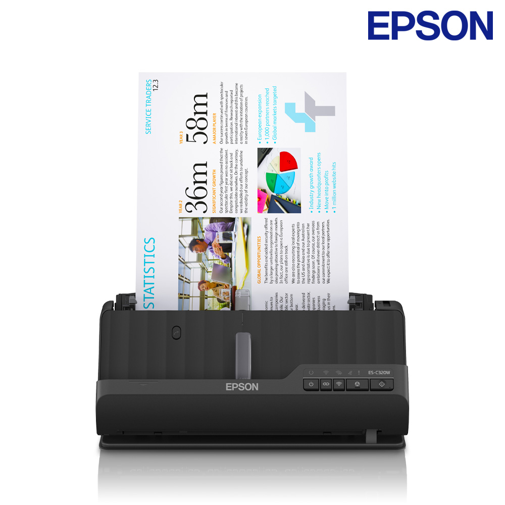 엡손 Work Force ES-C320W 양면 컬러 콤팩트 스캐너 - 상품 이미지