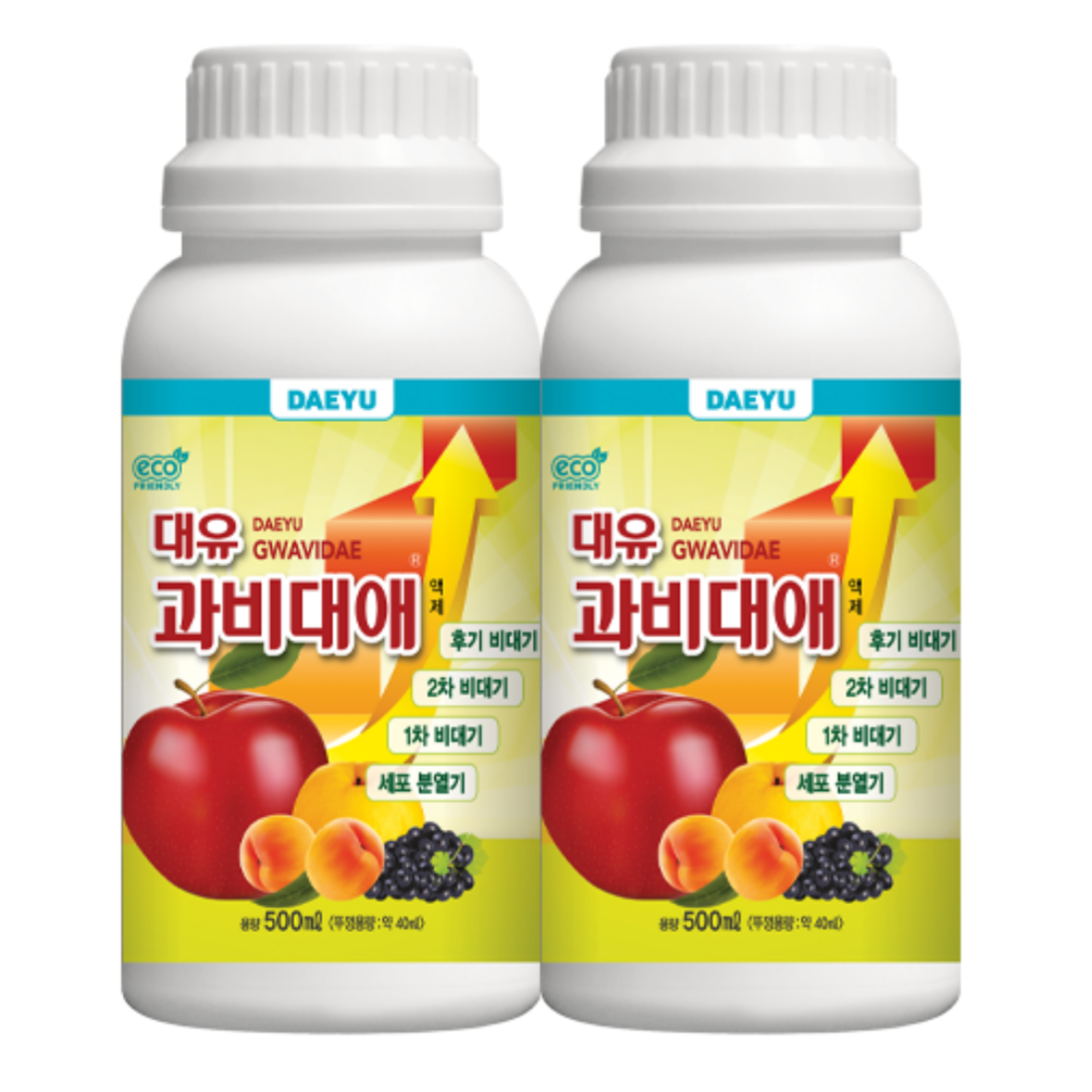 [비대전용비료] 대유 과비대애 액제 비료 식물영양제 500ml, 2개입 - 상품 이미지