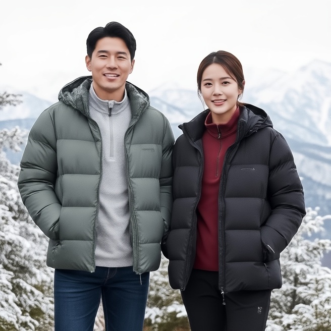 네파 남녀공용 겨울 아웃도어 에어써밋 구스다운 패커블 패딩점퍼 - 메인 이미지