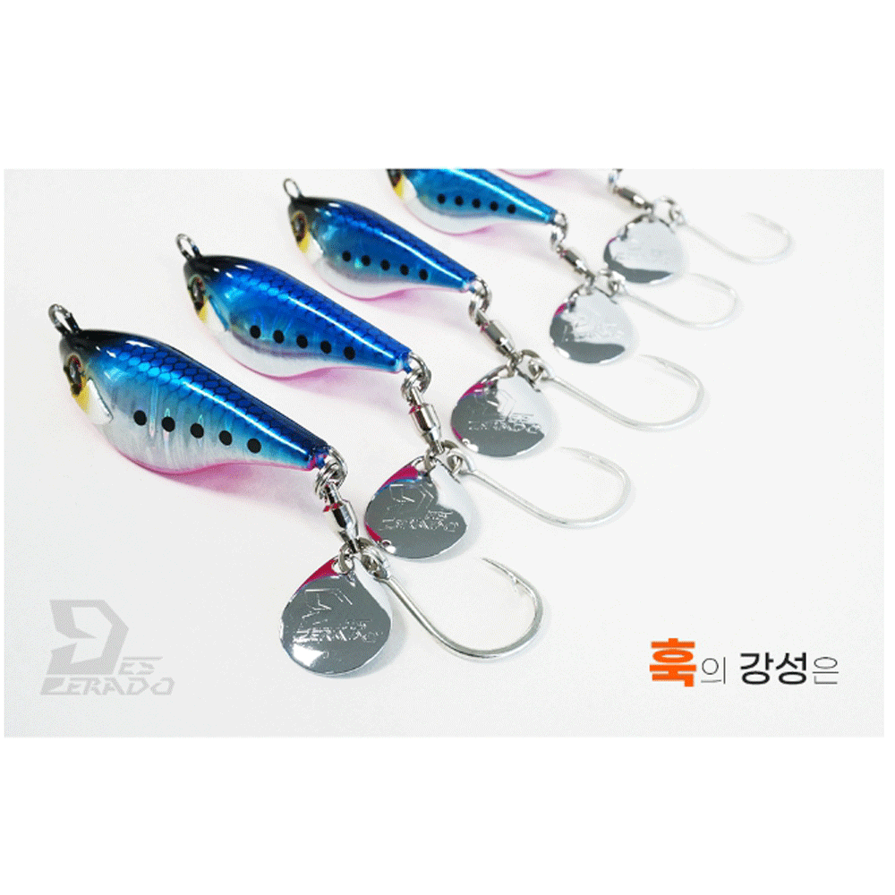 데스페라도 파동 메탈 지그 루어 헤드 블레이드 레드, 20g 이미지 6