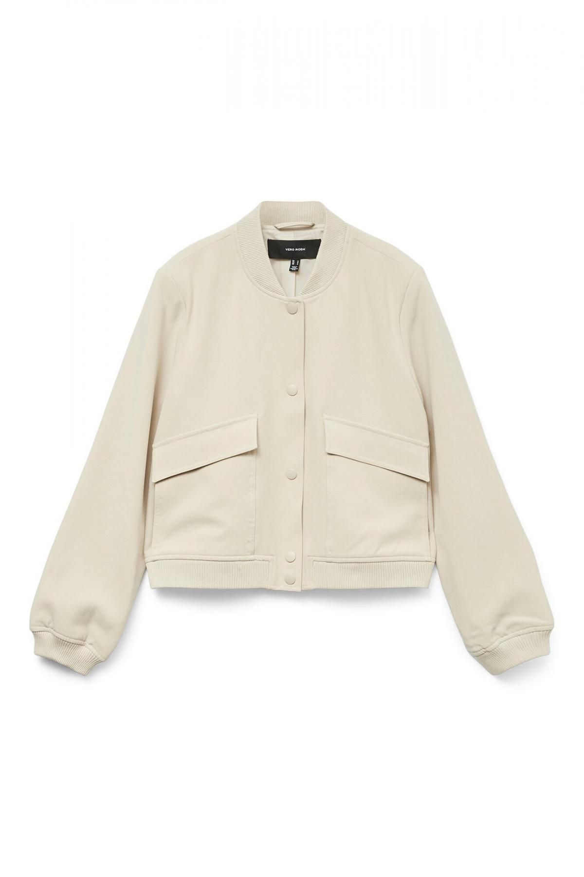 베로모다 아이보리 테크니컬 봄버 재킷 7930183 BEIGE - 상품 이미지
