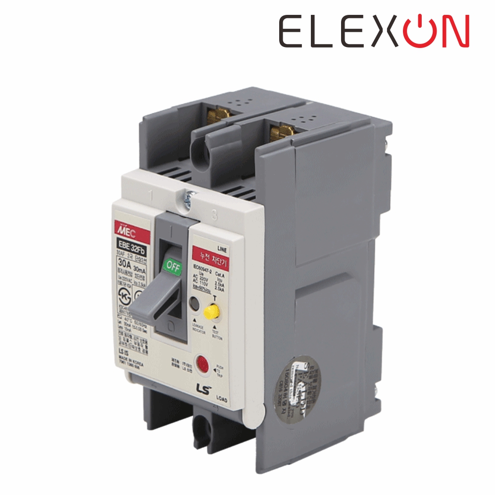 LS 산업용 누전차단기 ELCB EBE 32FB 2P 30A 2.5kA LS일렉트릭 - 상세 이미지 2