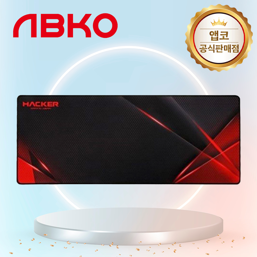 앱코 해커 Red Carbon 게이밍 장패드 - 메인 이미지