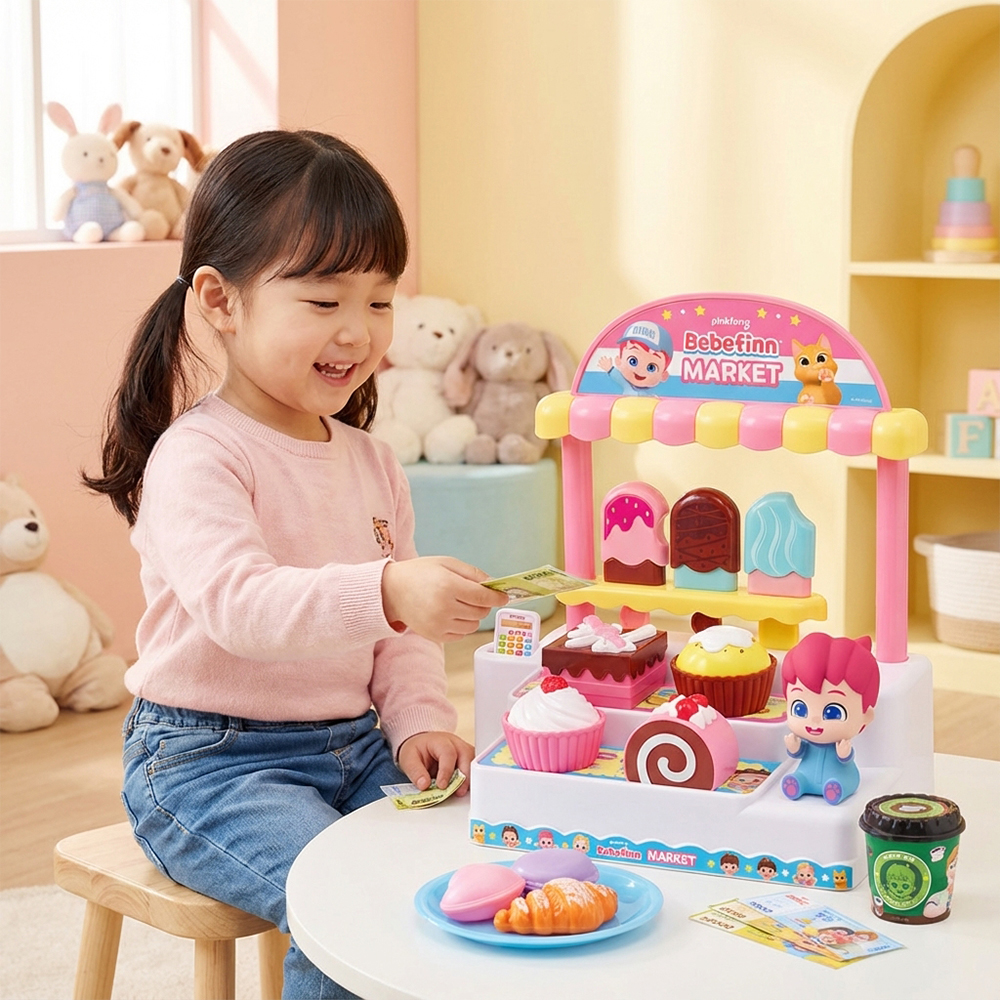 베베핀 3세 마트 계산대 놀이 장난감 4세 - 상품 이미지