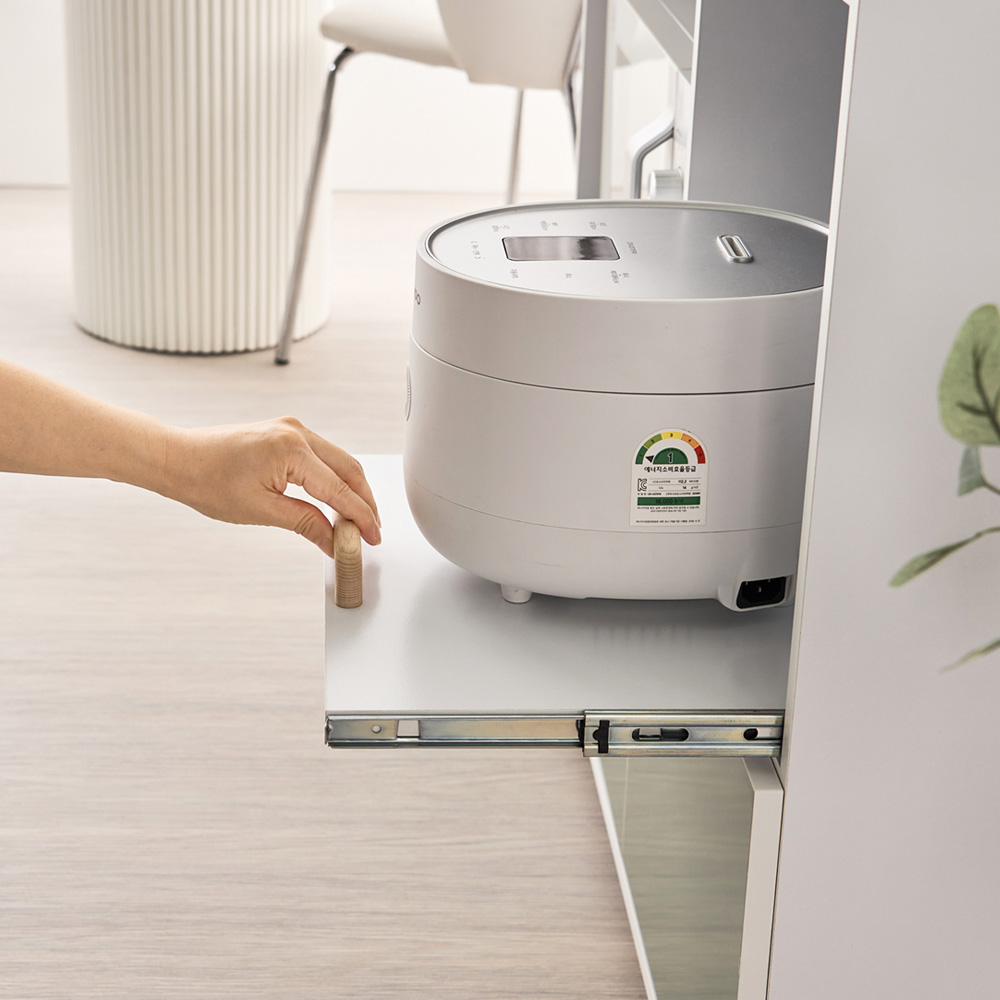 푸밍 광파오븐 렌지대 주방수납장 다용도 선반 1000x395x833mm, 2단, 화이트