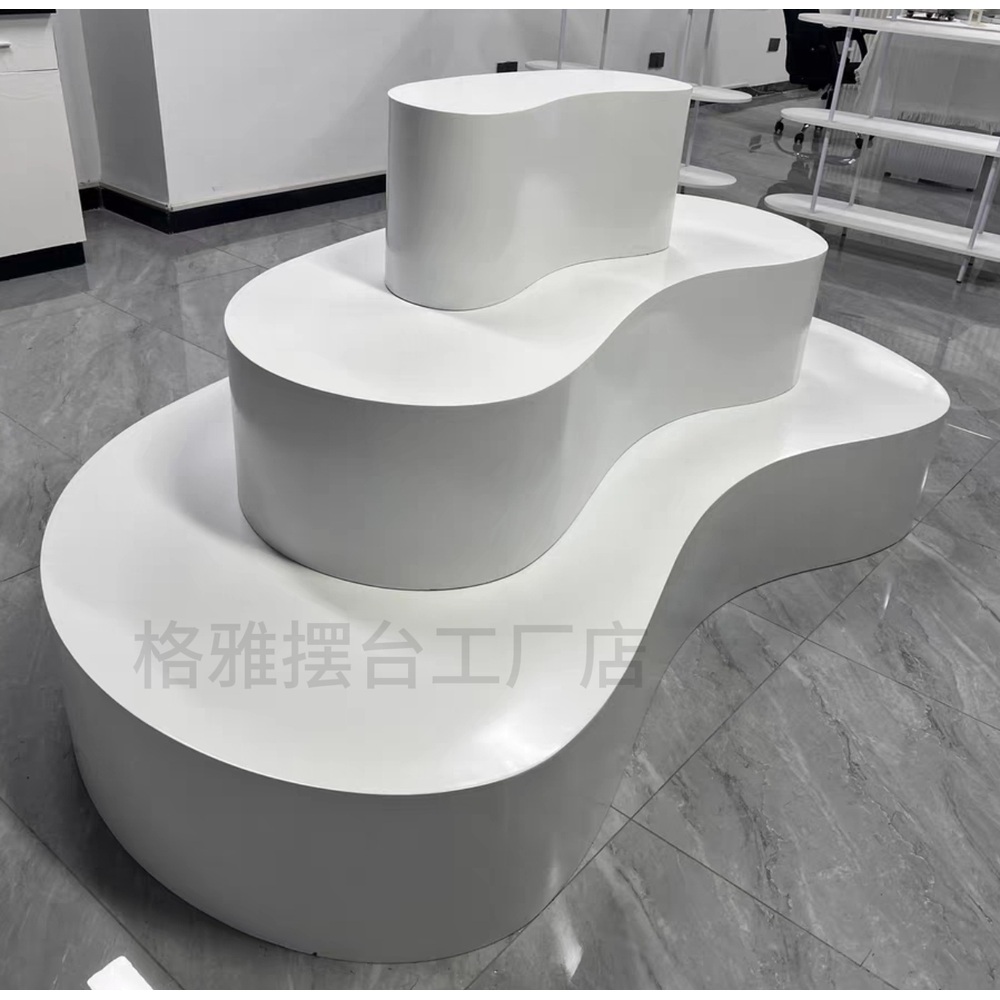 옷가게 진열대 디피 매장용 쇼케이스 매장 철제 진열장 제과점 계단식 - 상세 이미지 5