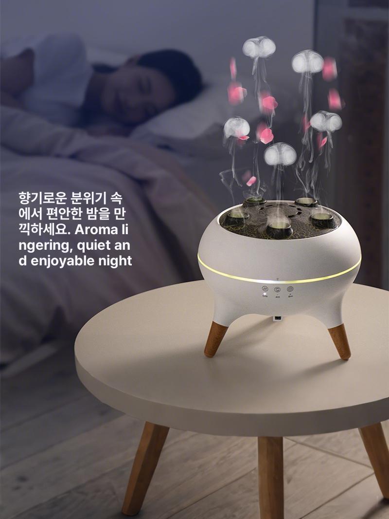해파리가습기 소형 탁상 책상 사무실 물멍 용암 볼케이노 용암가습기 침실 업그레이드토우링에센셜2병 - 상세 이미지 5