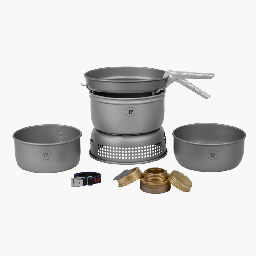 트란지아 스톰쿡셋 25-1HA 알콜 버너 TP2 가스 스토브 세트 백패킹 코펠