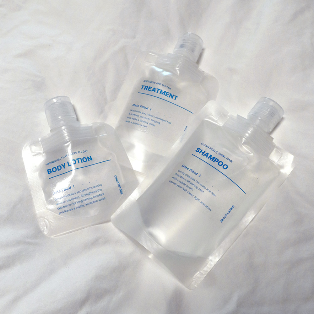 여행 공병 리필 파우치 튜브 용기 샴푸 소분 샘플 에센스 공병 반투명 30ml, 1개 이미지 7