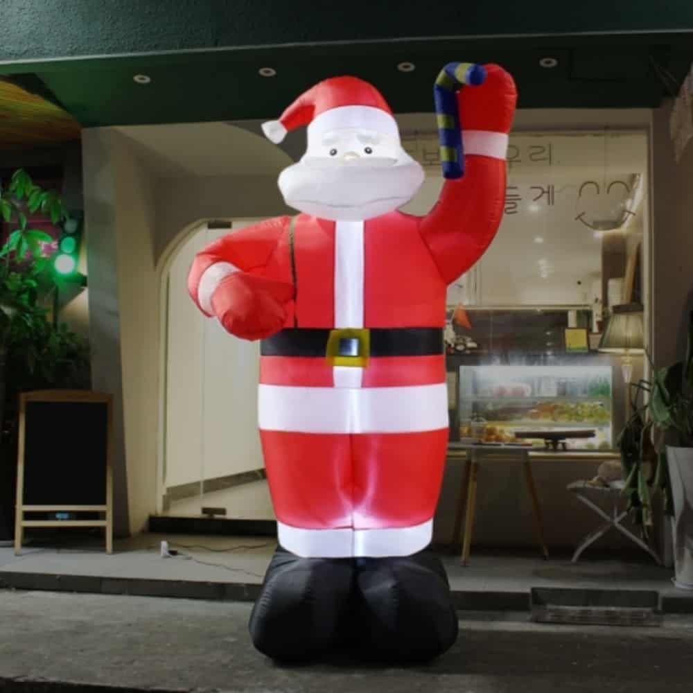 에어주입 대형산타 250cm LED 크리스마스장식품 산타모형 - 메인 이미지