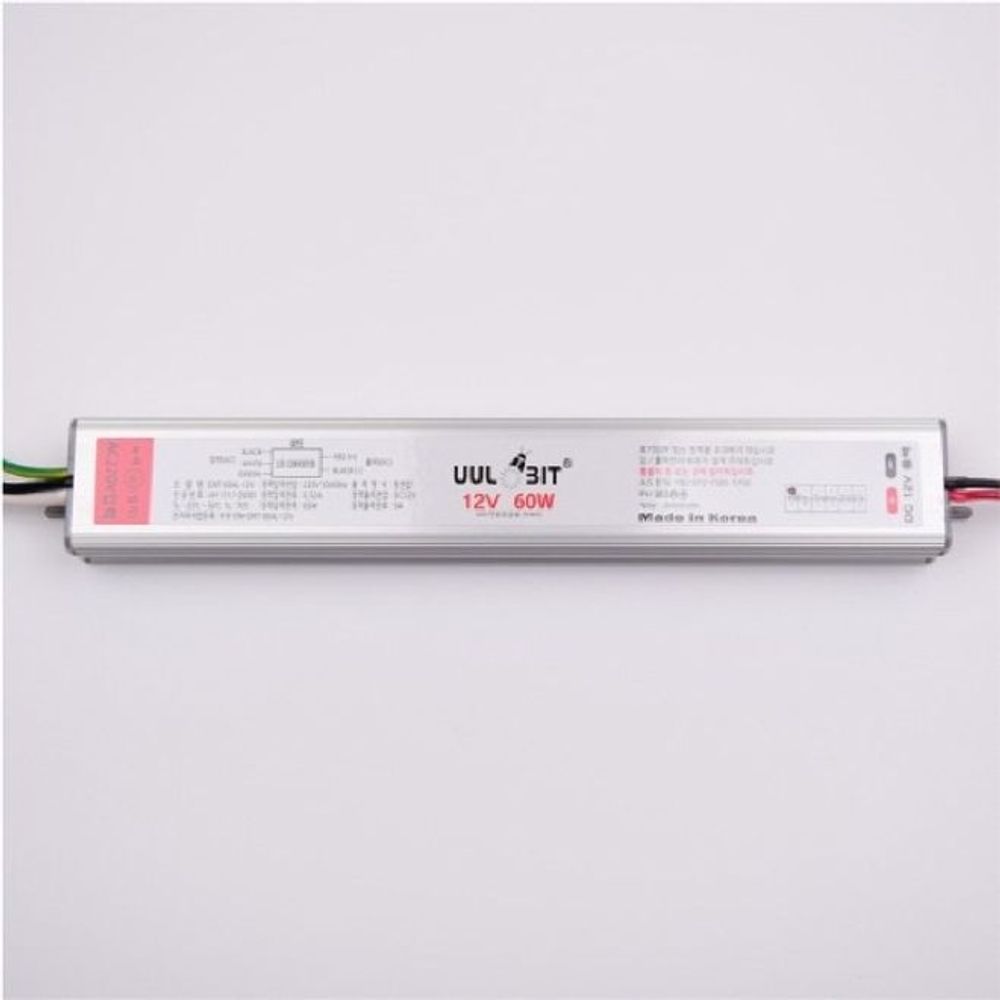 슬림 안정기 국산 울빛 SMPS DC12V 방수형 60W 소음감 - 상품 이미지