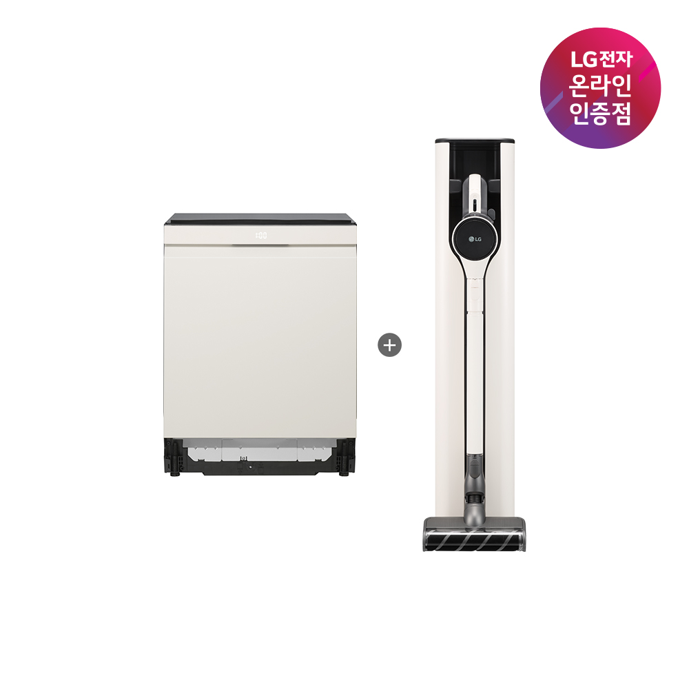 LG 디오스 오브제컬렉션 식기세척기 + LG 코드제로 A7 Core (DUE6BGL1E + A727WA)