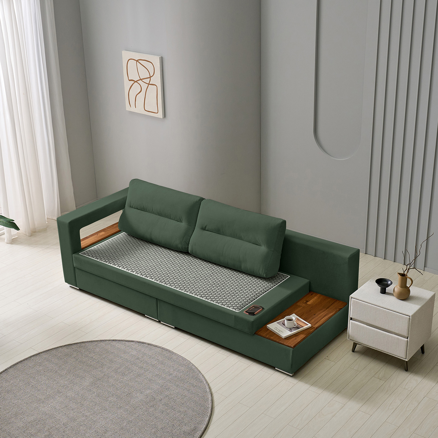 가보건강침대 황토 밀양흙침대 세라믹볼 세라믹스 돌침대 소파 F모네SE